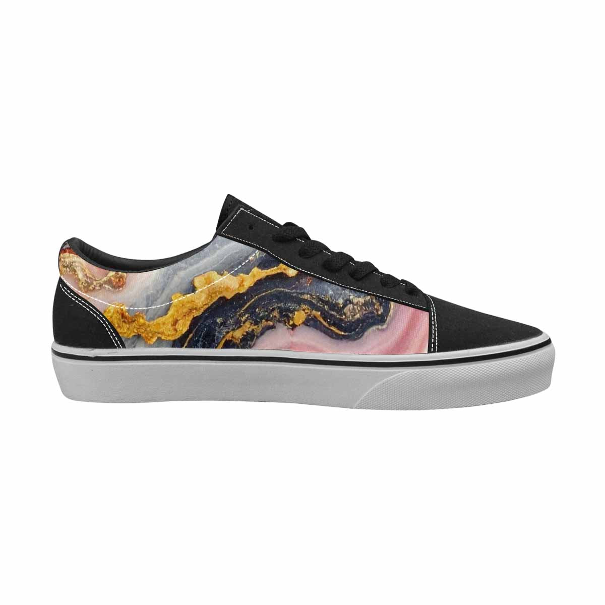 WOMEN'S Marble Vein Lace-Up Canvas Dreamcore Shoes