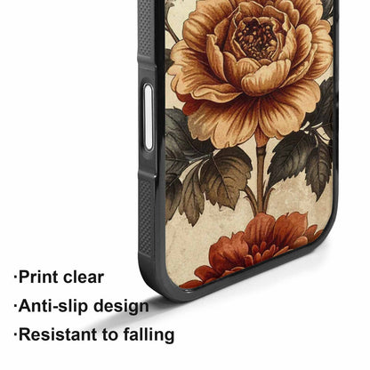 iPhone 17 Case — Vintage Botanical Art Pattern Floral, Custom Print Case Cover