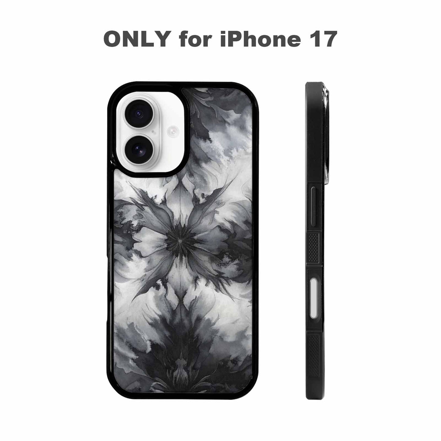 iPhone 17 Case — Tie Dye Black And Tie Dye, Custom Print Case Cover