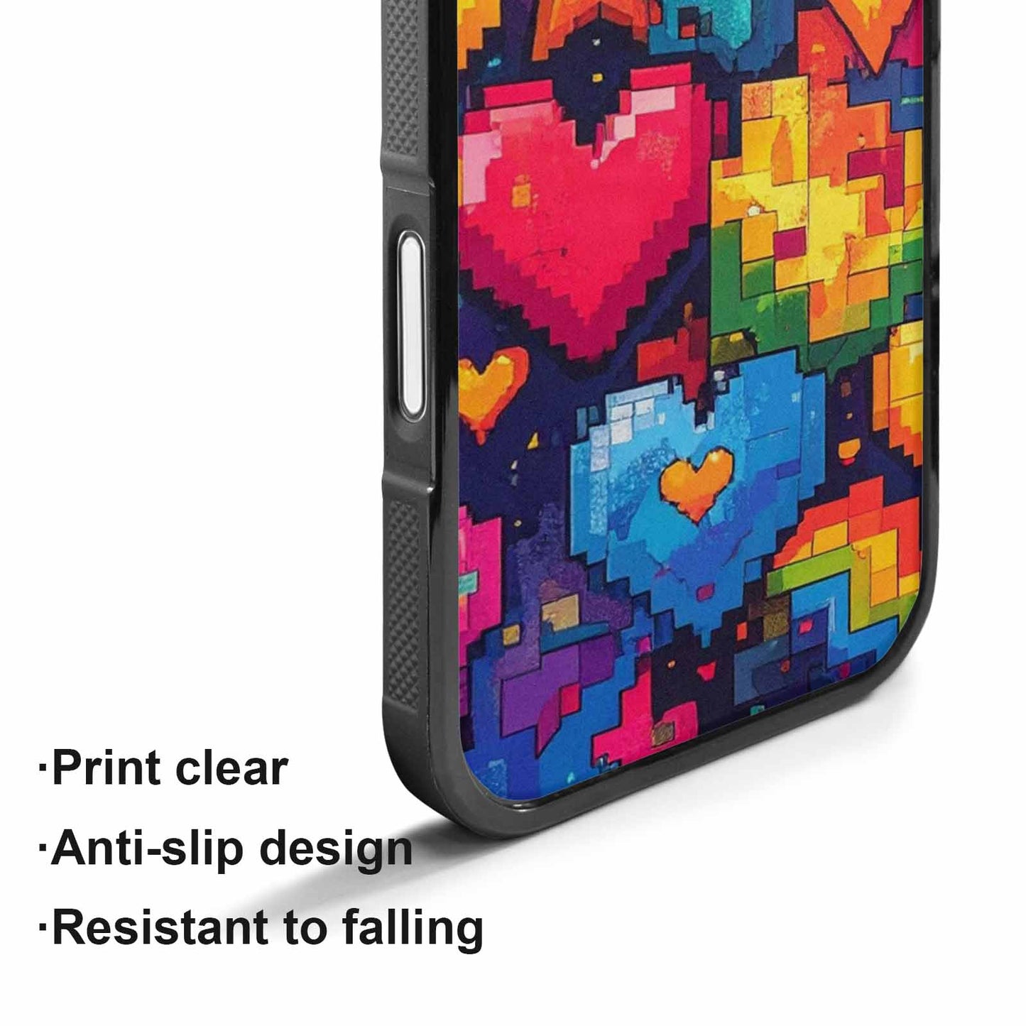 iPhone 17 Case — Pixel Art Bit Burst Original Art, Customized Protective Case