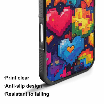 iPhone 17 Case — Pixel Art Bit Burst Original Art, Customized Protective Case