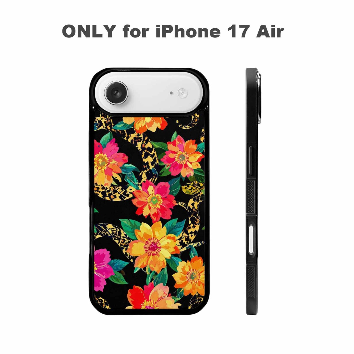 iPhone 17 Air Case — Snakes Print Floral Seamless Pattern Floral, Original Design Phone Case