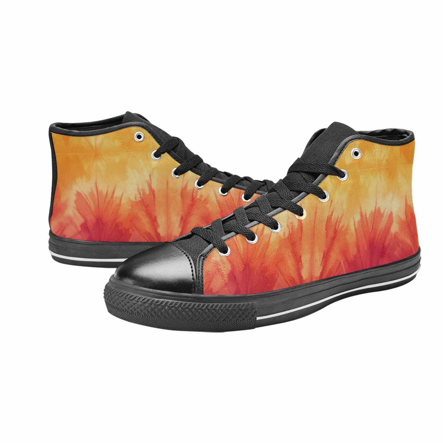 MEN'S Ombre Tie Dye Sunset High Top Canvas Aesthetic Sneakers