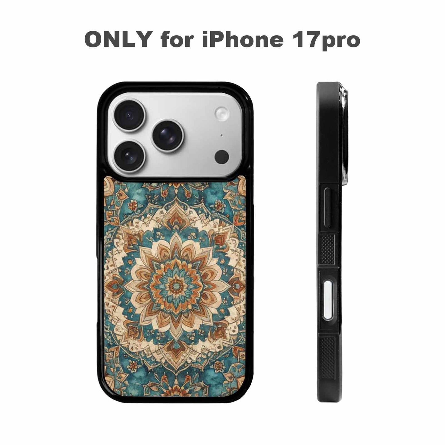 iPhone 17 Pro Case — Small Mandala Pattern Randomly Varying Floral, Custom Made Phone Cover