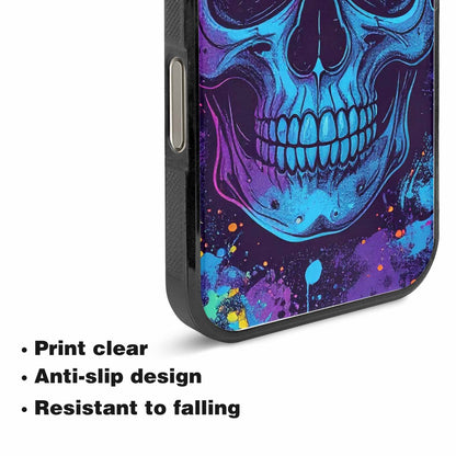 iPhone 15 Pro Max Case — Skulls Splatter Comic, Custom Made Phone Cover