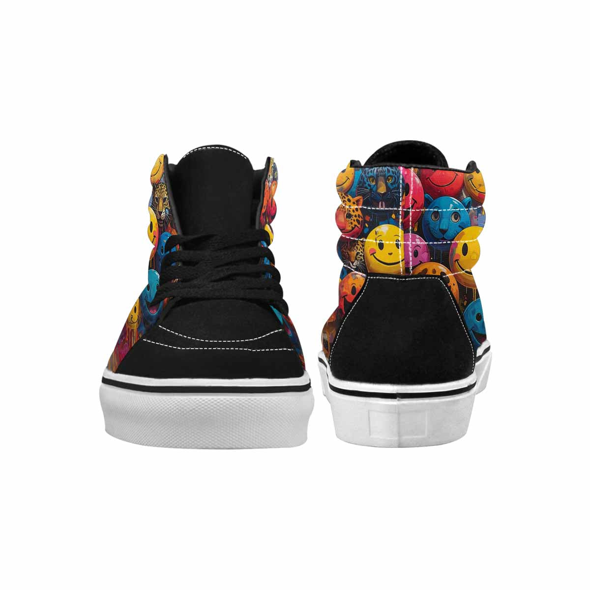 MEN'S Smiley Faces High Top Canvas Aesthetic Shoes