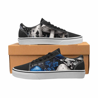 WOMEN'S Mushrooms (general) Lace-Up Canvas Kaleidoscope Custom Sneakers