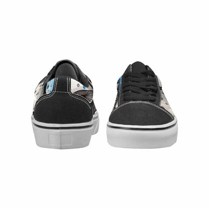 WOMEN'S Mushrooms (general) Lace-Up Canvas Vibrant Chaos Sneakers