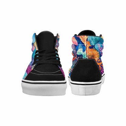 WOMEN'S Fish Scale Coral High Top Canvas Dreamcore Sneakers