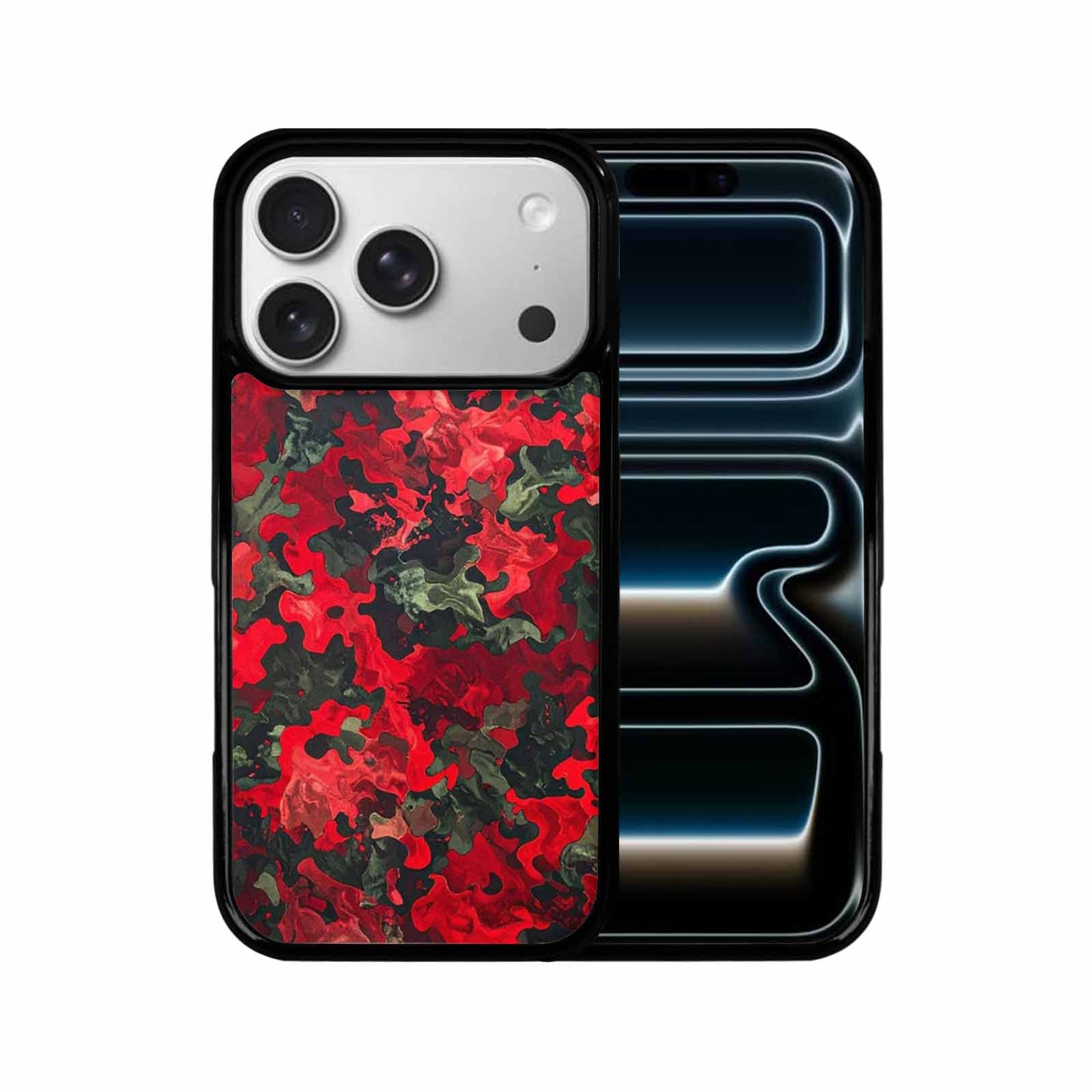 iPhone 17 Pro Case — Small Military Camouflage Blotch Pattern Camo, Custom Print Case Cover