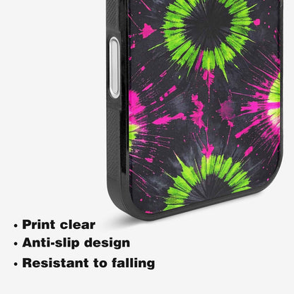 iPhone 16 Case — Acid Wash Tie Dye Neon, Custom Art Phone Cover