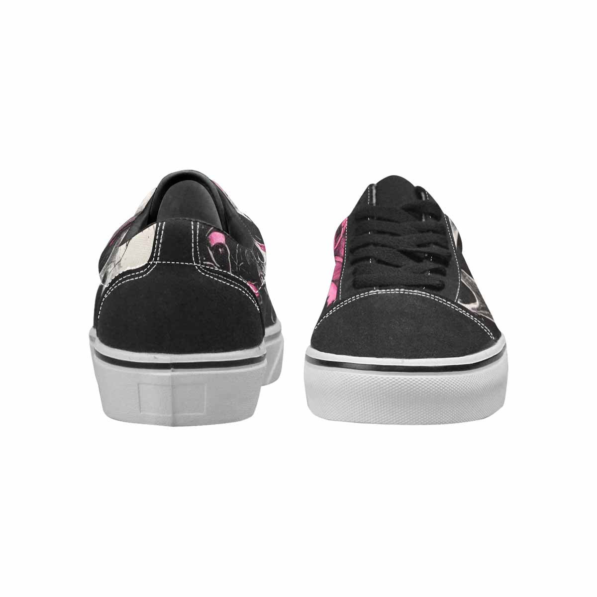 WOMEN'S Skull Roses Lace-Up Canvas Aesthetic Custom Shoes