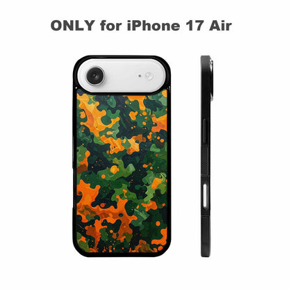 iPhone 17 Air Case — Small Military Camouflage Blotch Pattern Camo, Customized Protective Case