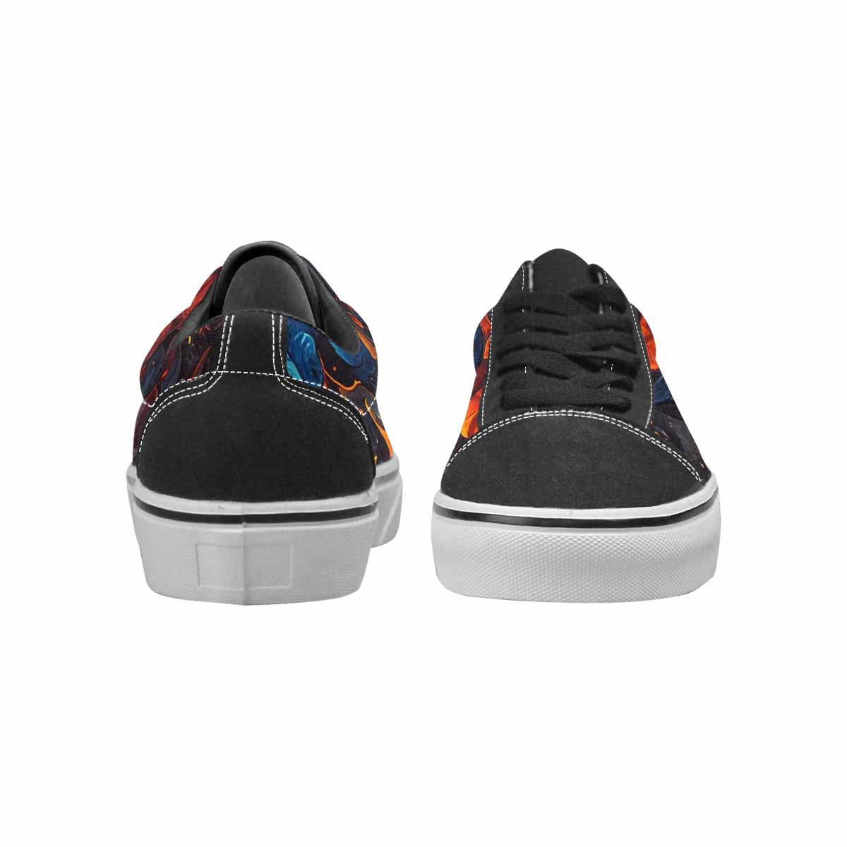 WOMEN'S Fire Flame Canvas Lace-Up Cottagecore Sneakers