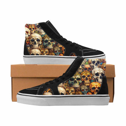 MEN'S Skulls High Top Canvas One Of A Kind Aesthetic Limited Edition Sneakers