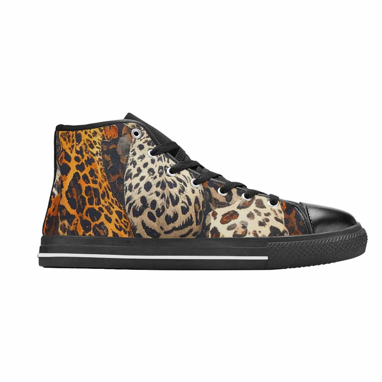WOMEN'S Animal Print High Top Canvas Dark Academia Shoes