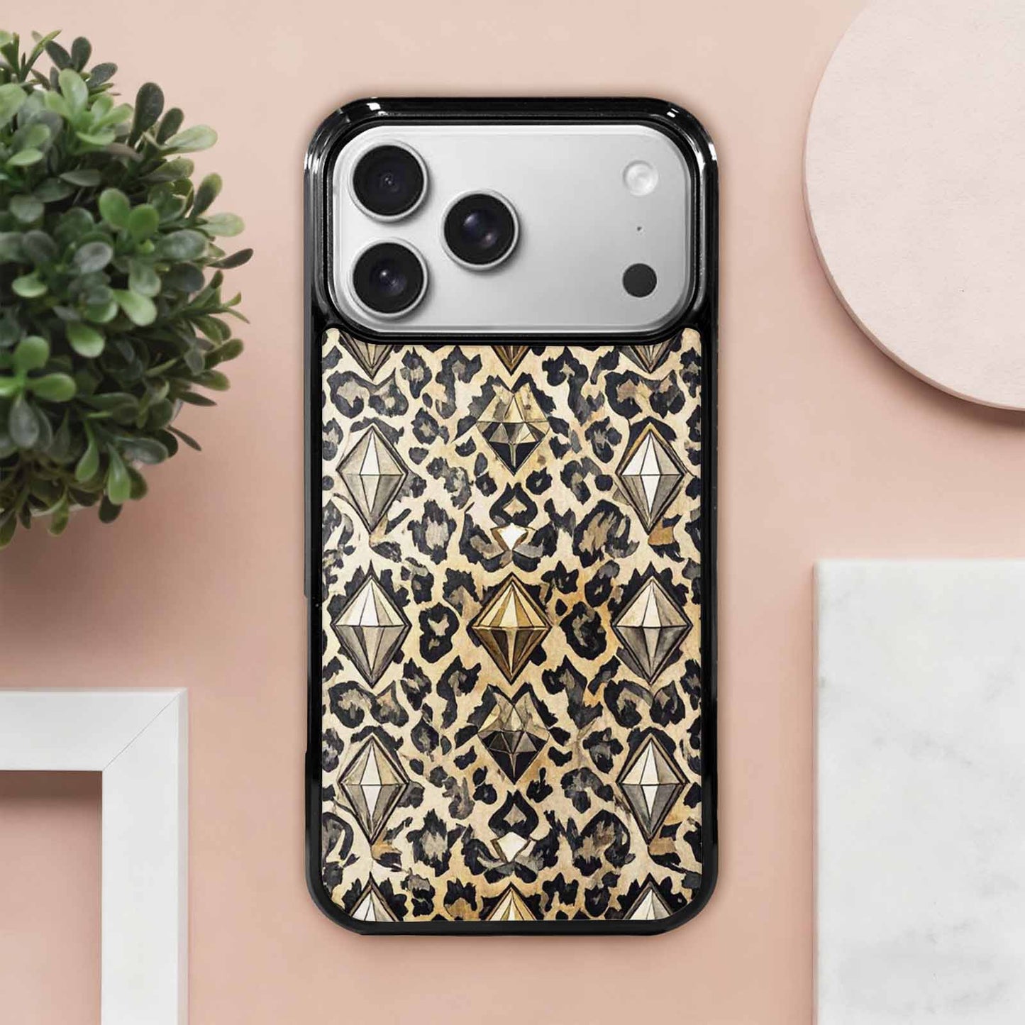 iPhone 17 Pro Max Case — Vintage Leopard Print Animal Print, Custom Made Phone Cover