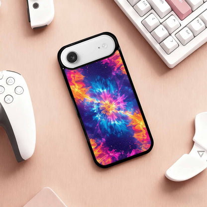 iPhone 17 Air Case — Tie Dye Galaxy Art Seamless Tie, Customized Protective Case