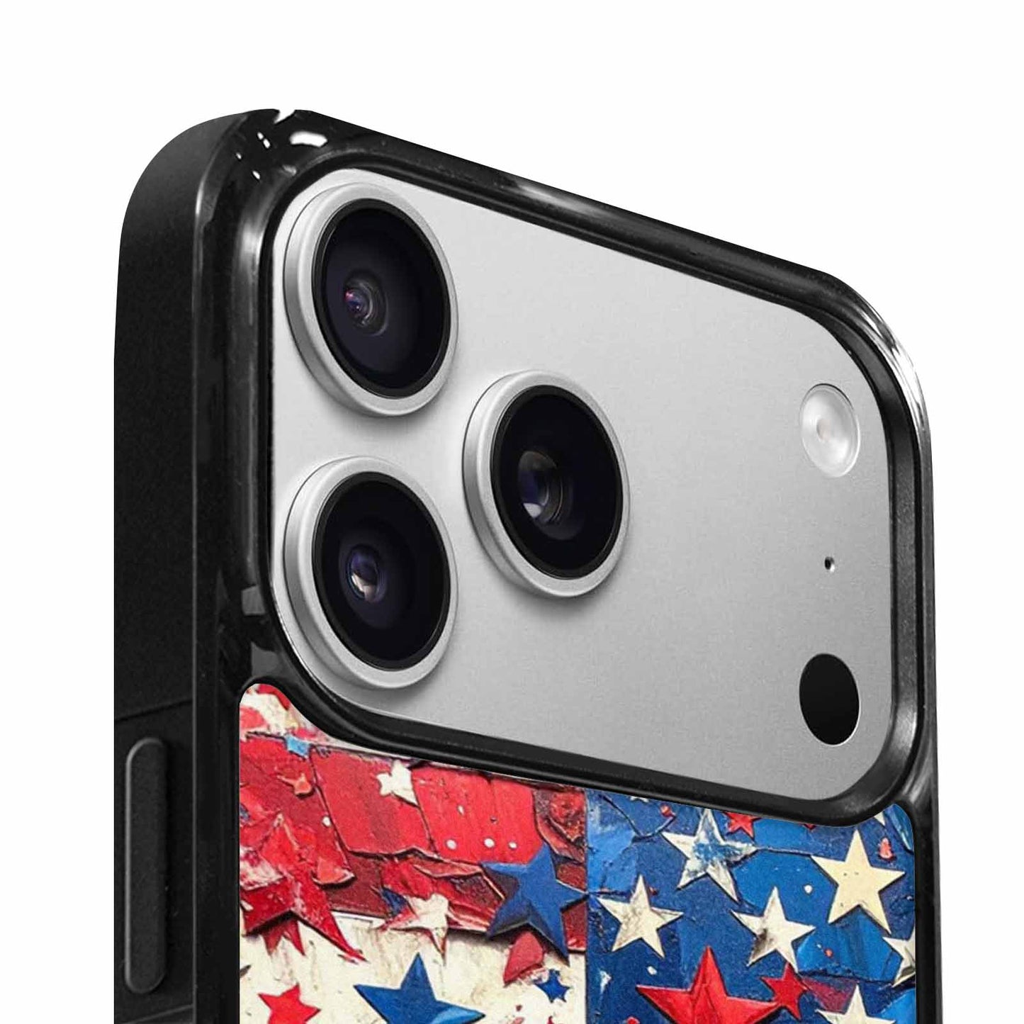 iPhone 17 Pro Max Case — Patriotic Stars And Stripes Galaxy Space, Custom Print Case Cover