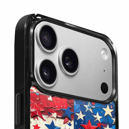 iPhone 17 Pro Max Case — Patriotic Stars And Stripes Galaxy Space, Custom Print Case Cover