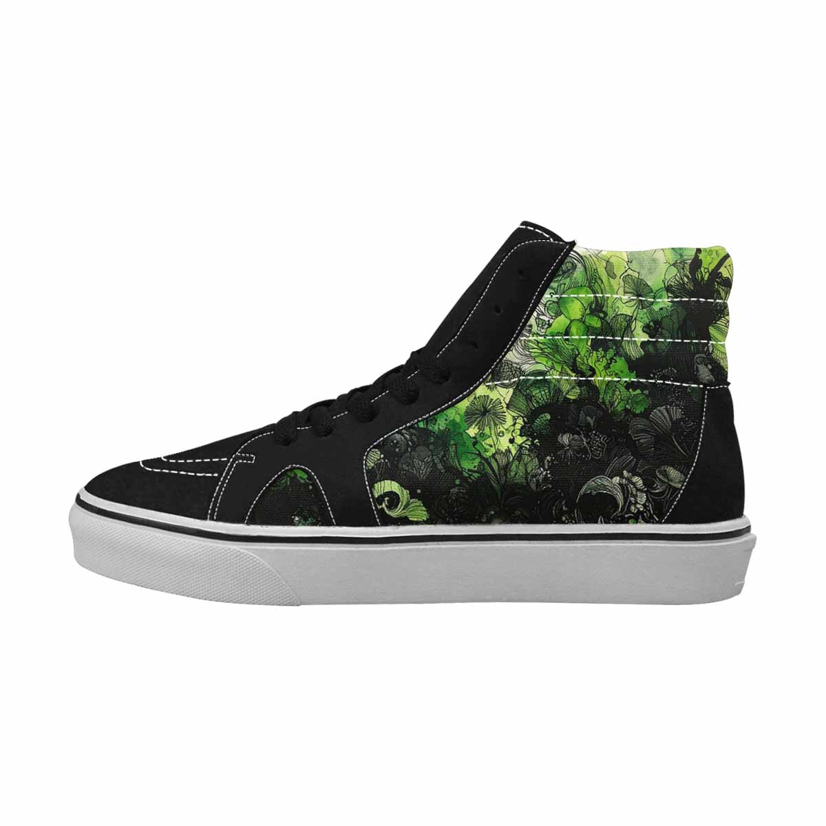 MEN'S Sea Creature Burst High Top Canvas Neon Fantasy Shoes
