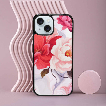 iPhone 15 Case — Marble Floral Custom, Custom Made Phone Cover