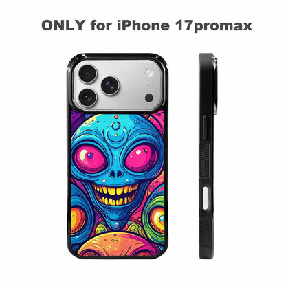 iPhone 17 Pro Max Case — Alien Ufo Cartoon Art Alien Scifi, Original Design Phone Case