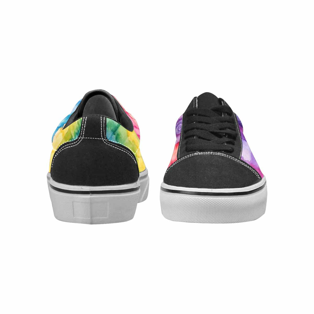WOMEN'S Tie Dye Swirl Canvas Lace-Up Y2K Custom Shoes