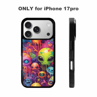iPhone 17 Pro Case — Aliens Tie Dyemelting Aliens P Tie, Original Design Phone Case