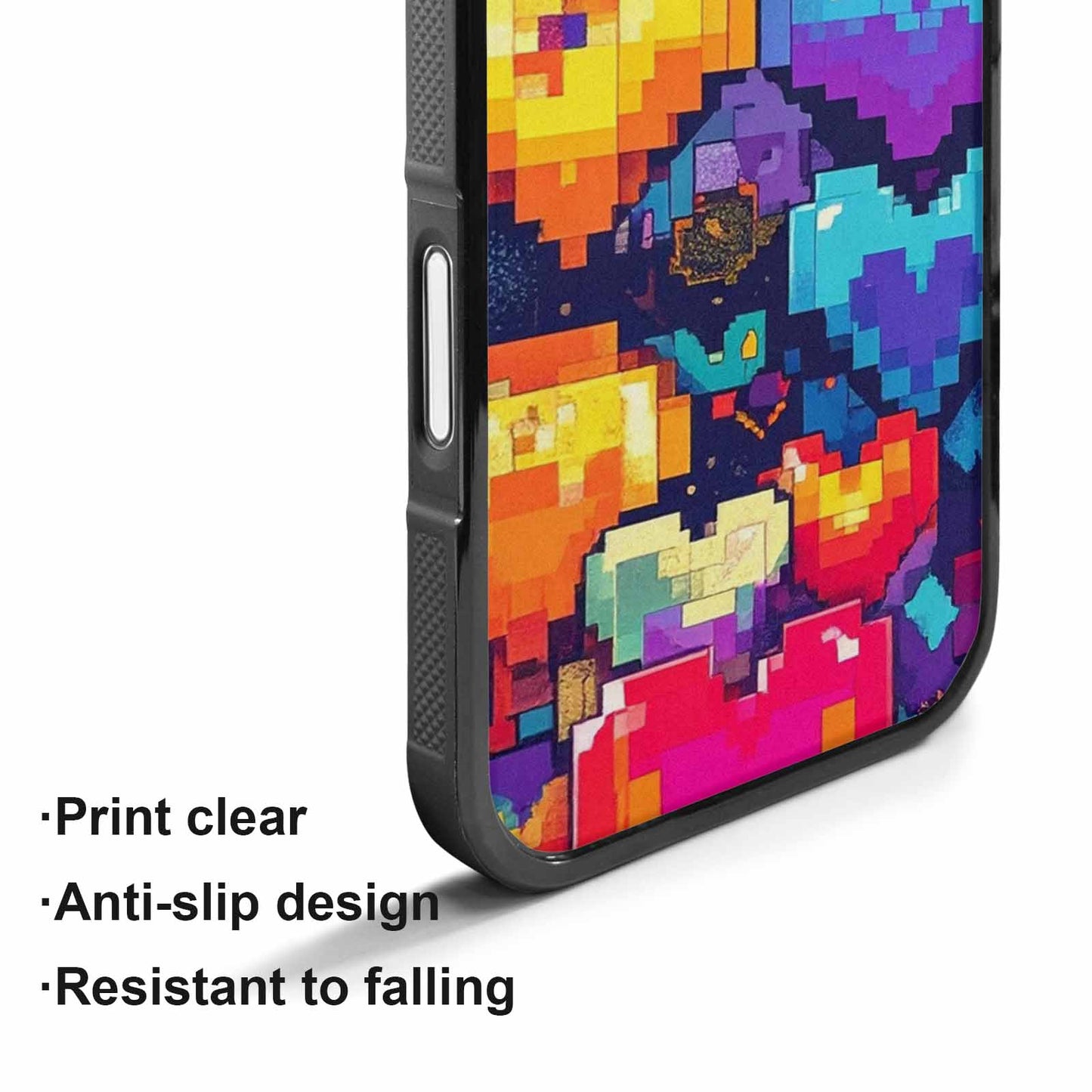 iPhone 17 Case — Pixel Art Bit Burst Original Art, Original Design Phone Case