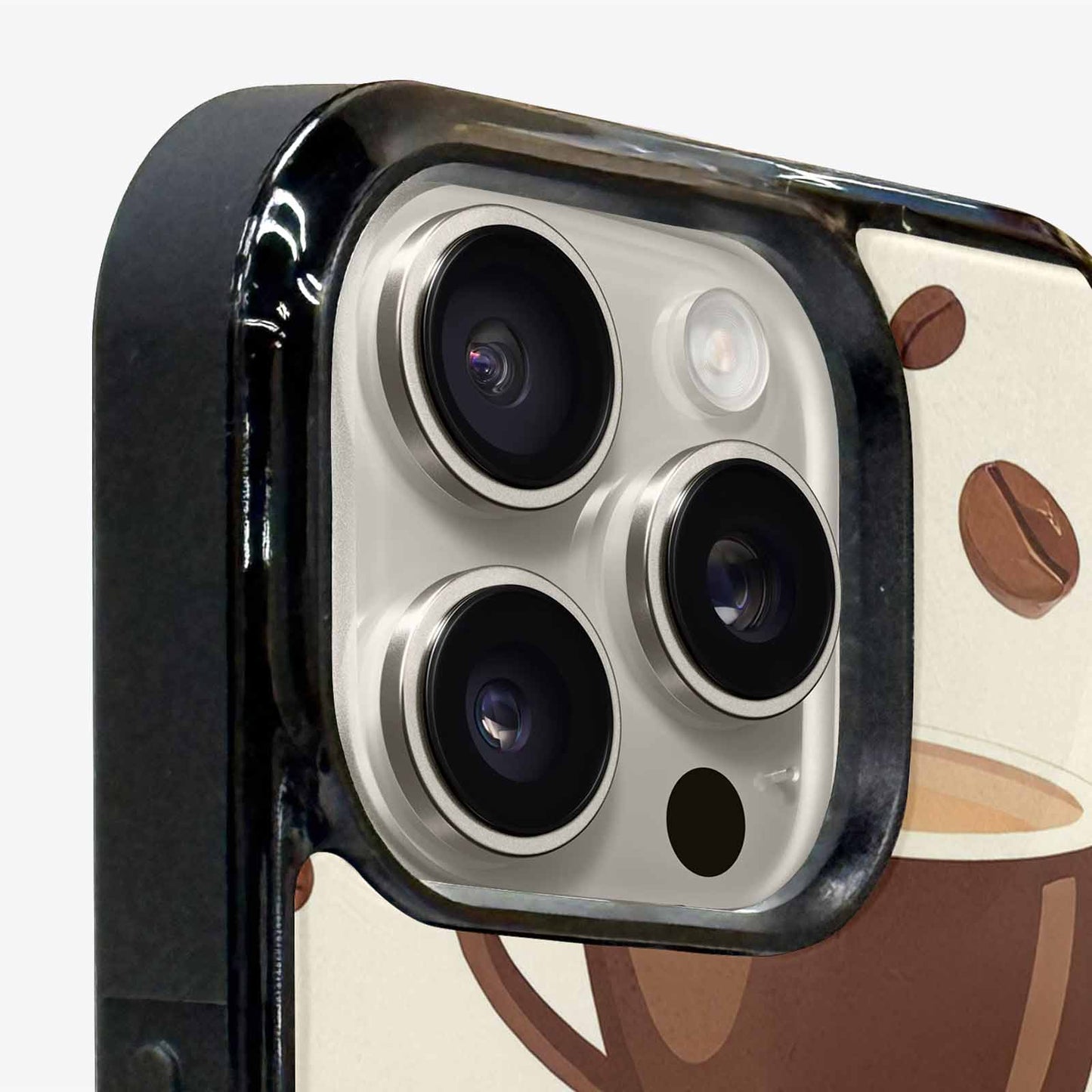 iPhone 16 Pro Max Case — Coffee Cup And Bean Pattern Seamless, Unique Phone Case Design