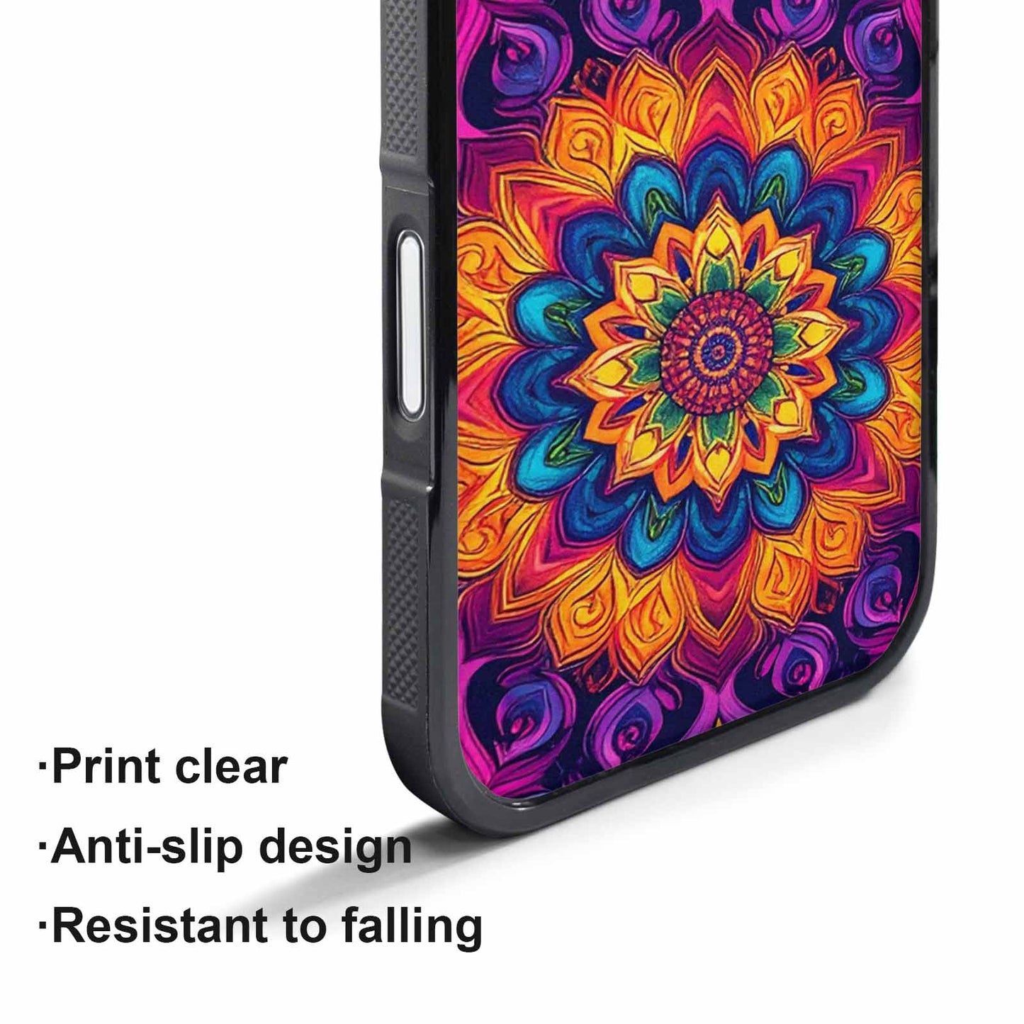 iPhone 17 Pro Case — Tie Dye Mandala Art Seamless Tie, Custom Art Phone Cover