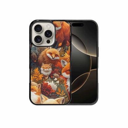 iPhone 16 Pro Case — Fox Forest Fox Forest Pattern Hundreds, Custom Print Case Cover