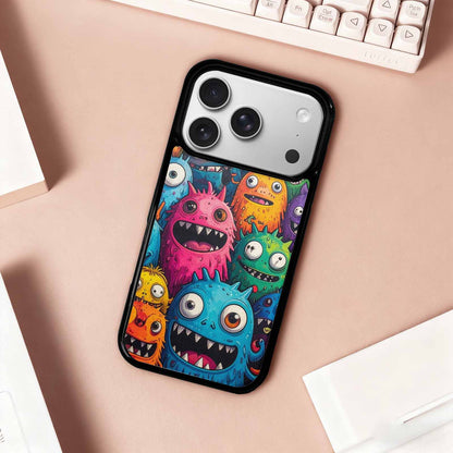 iPhone 17 Pro Case — Monsters General Cartoon Monsters Pattern Cartoon, Custom Art Phone Cover