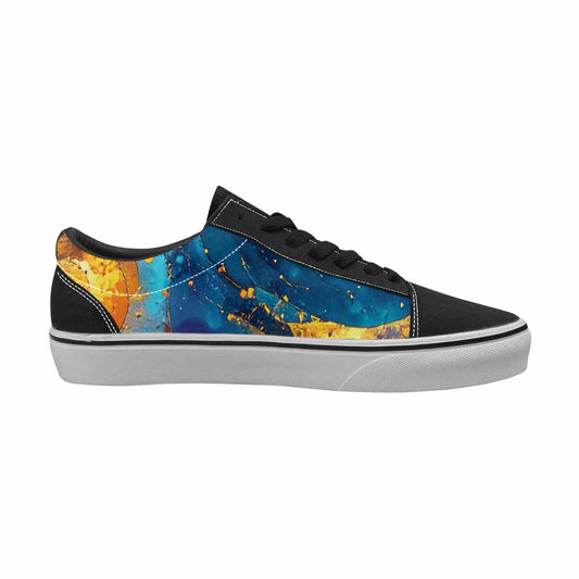 WOMEN'S Steampunk Galaxy Canvas Lace-Up Vibrant Chaos Shoes