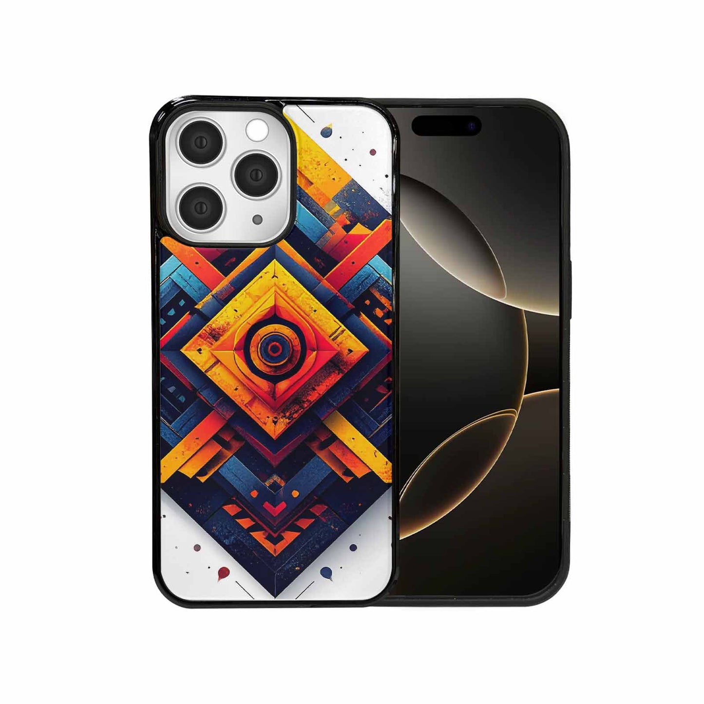 iPhone 15 Pro Max Case — Urban Tribal Tessellation, Personalized Phone Case