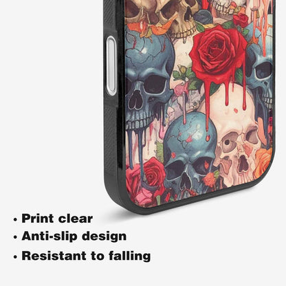 iPhone 16 Plus Case — Skulls And Roses Skulls And Roses, Personalized Phone Case