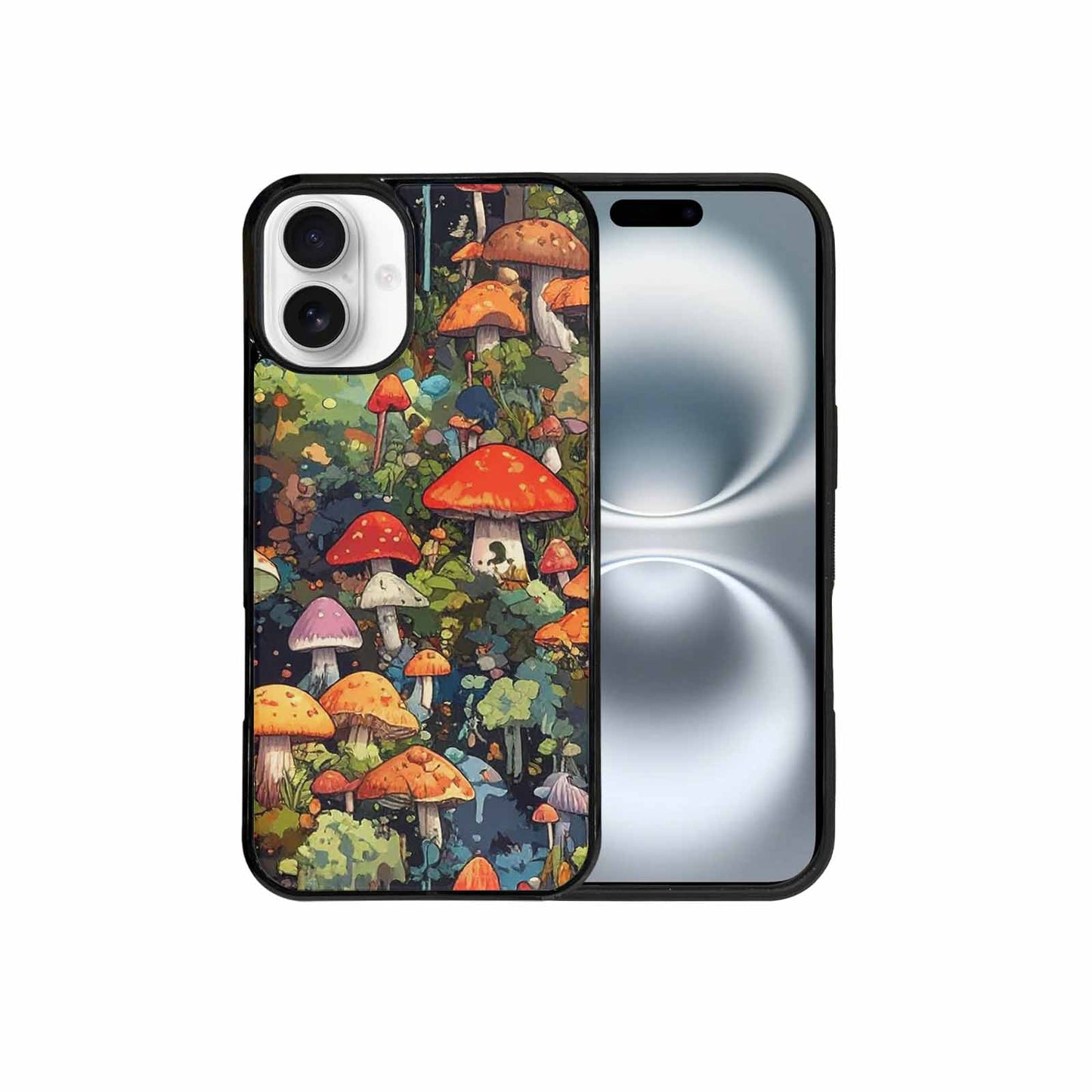iPhone 16 Plus Case — Mushrooms Camomushrooms Patter Big, Personalized Phone Case