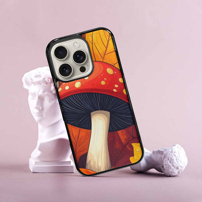 iPhone 16 Pro Case — Bold Autumn Mushroom Bold Autumn Mushroom, Custom Art Phone Cover