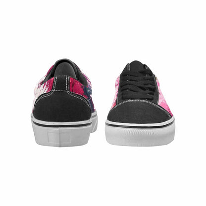 WOMEN'S Cherry Blossom Branch Cherry Lace-Up Canvas Dreamlike Custom Shoes