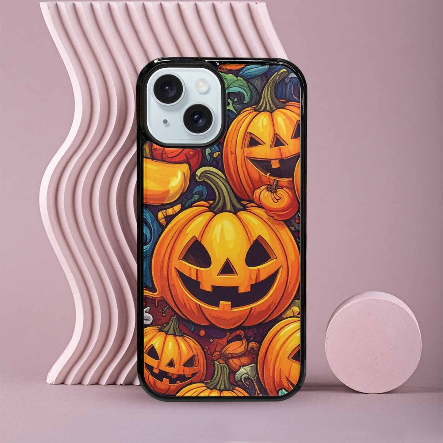iPhone 15 Case — Halloween Witches Ghouls, Custom Phone Case