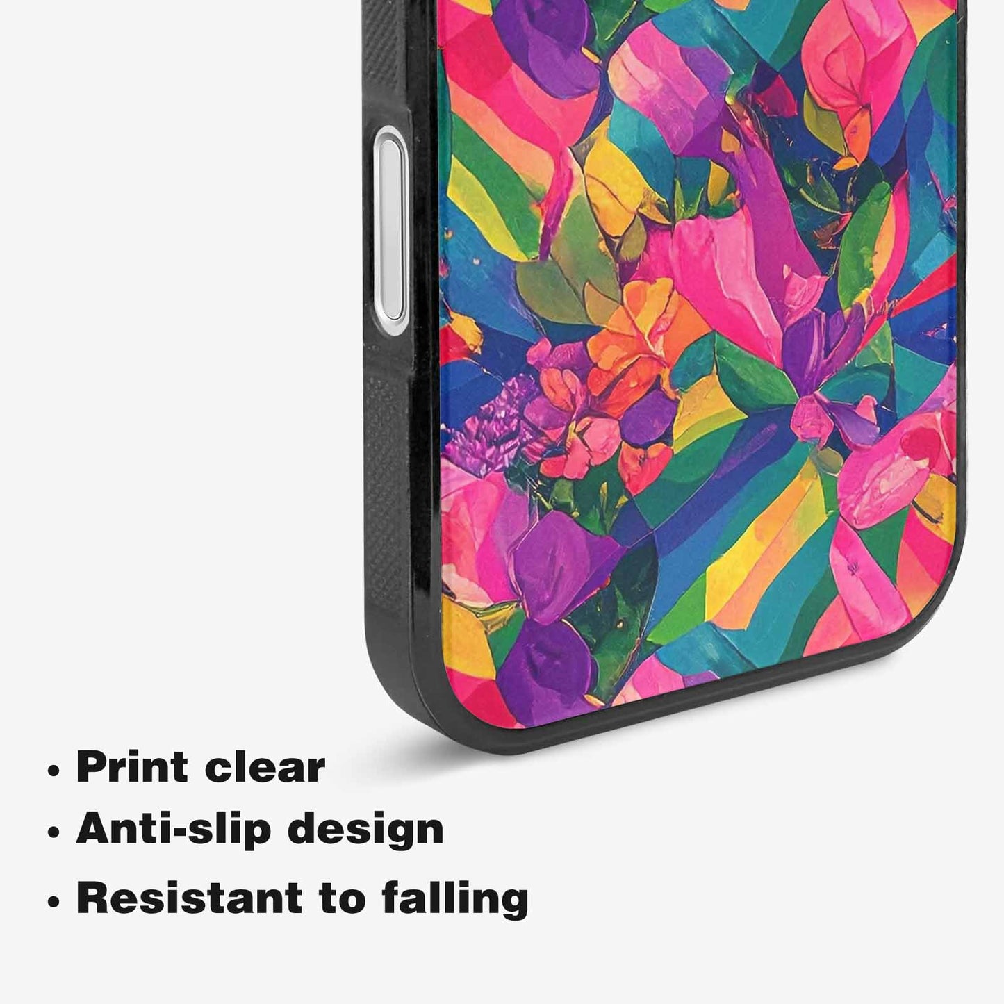 iPhone 16 Plus Case — Polysexual Flag Color Theme Small Rainbow, Custom Art Phone Cover
