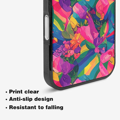 iPhone 16 Plus Case — Polysexual Flag Color Theme Small Rainbow, Custom Art Phone Cover