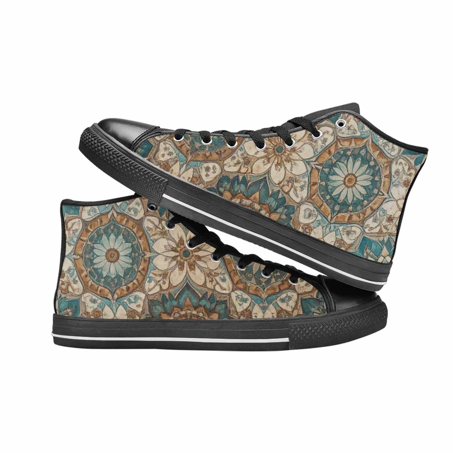 MEN'S Mandala High Top Canvas Dreamcore Sneakers