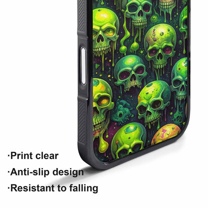 iPhone 17 Pro Max Case — More Overlapping Ontop Of Gothic Skulls, Unique Phone Case Design