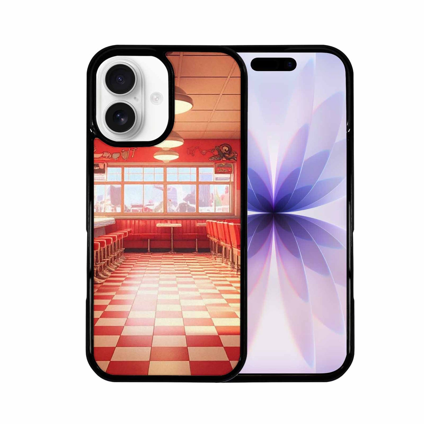 iPhone 17 Case — Diner Cartoon Art Pattern Retro Vintage, Original Design Phone Case