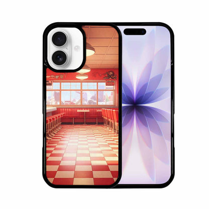 iPhone 17 Case — Diner Cartoon Art Pattern Retro Vintage, Original Design Phone Case