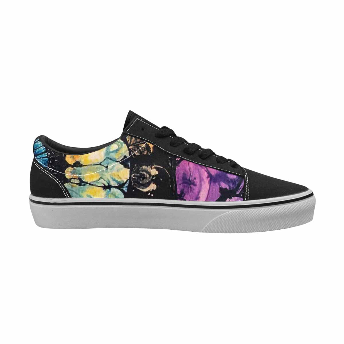 WOMEN'S Tie Lace-Up Canvas Dark Academia Sneakers