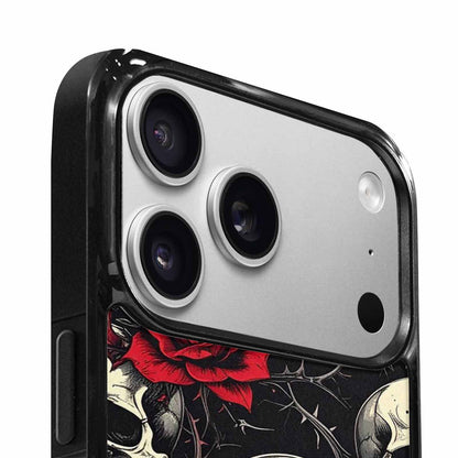 iPhone 17 Pro Max Case — Ornate Gothic Skulls Roses Custom Gothic, Custom Art Phone Cover