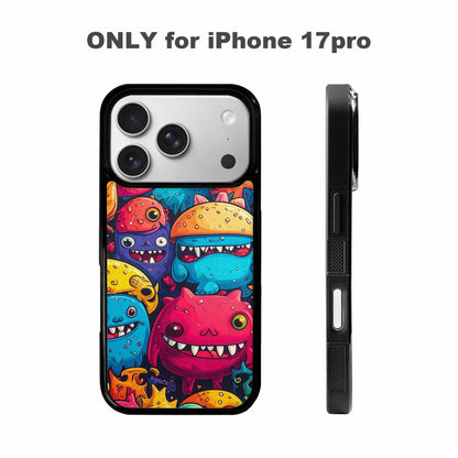 iPhone 17 Pro Case — Small Cartoon Monster Character Pattern Cartoon, Custom Made Phone Cover